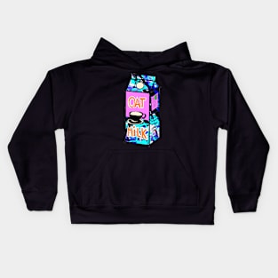 Oat Milk Cool Pop Art Kids Hoodie